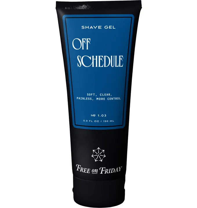 Прозорий гель для гоління з ефектом охолодження Shave Gel Off Schedule