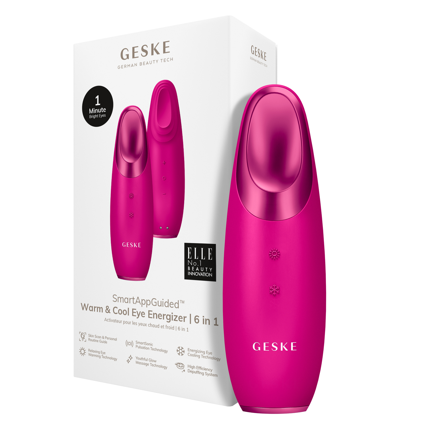 Енерджайзер для очей 6 в 1 пурпуровий Warm & Cool Eye Energizer