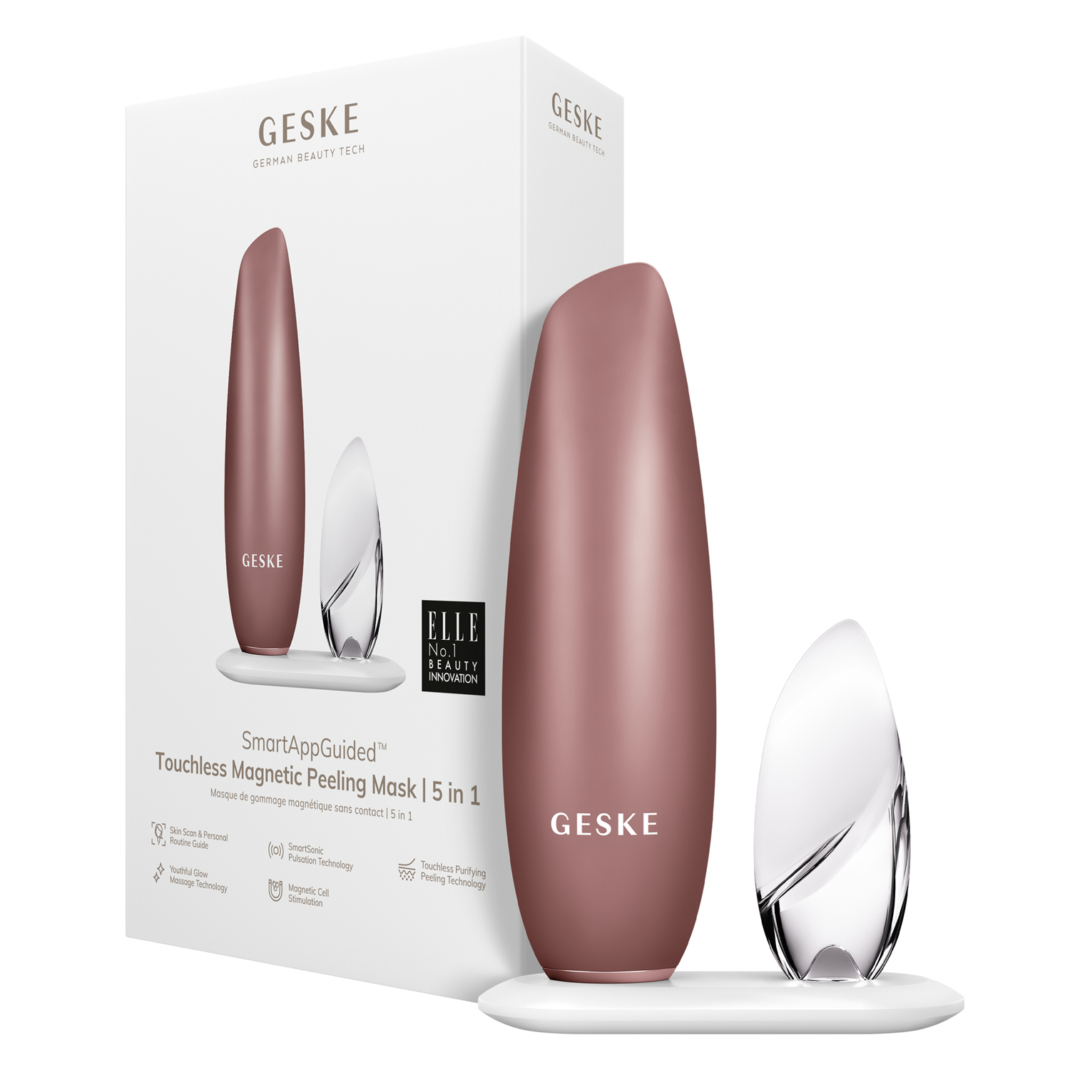 Безконтактна магнітна пілінг-маска 5 в 1 пудровий Touchless Magnetic Peeling Mask