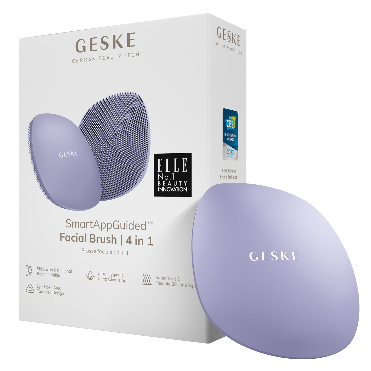 Щітка для обличчя 4 в 1 фіолетовий Facial Brush