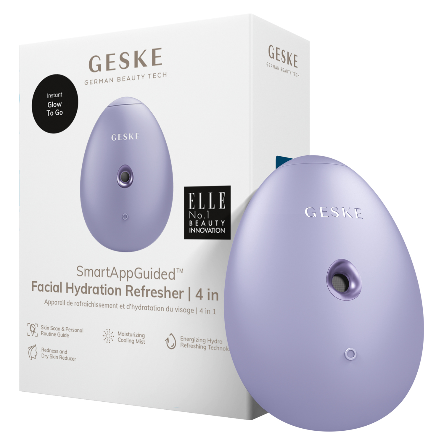 Електронний зволожувач для обличчя 4 в 1 фіолетовий Facial Hydration Refresher