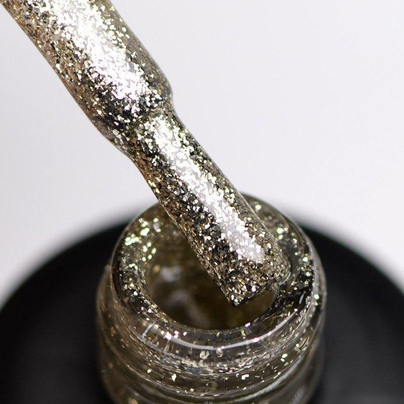 Гель-лак для нігтів біле золото з мікроблиском GLOSS Gel Polish №422, 11 ml