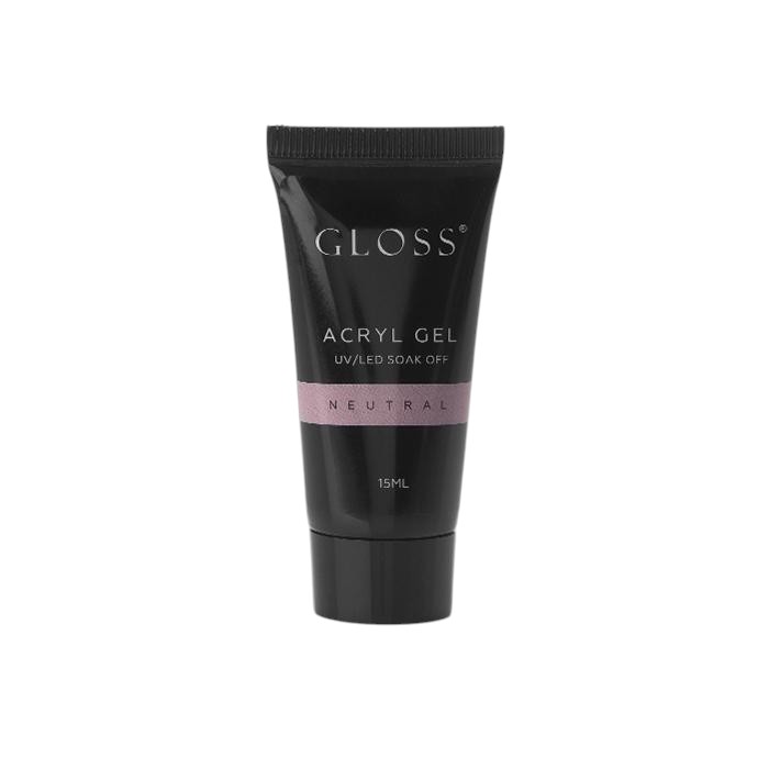 Акрил-гель для нігтів GLOSS Acryl Gel Neutral, 15 ml