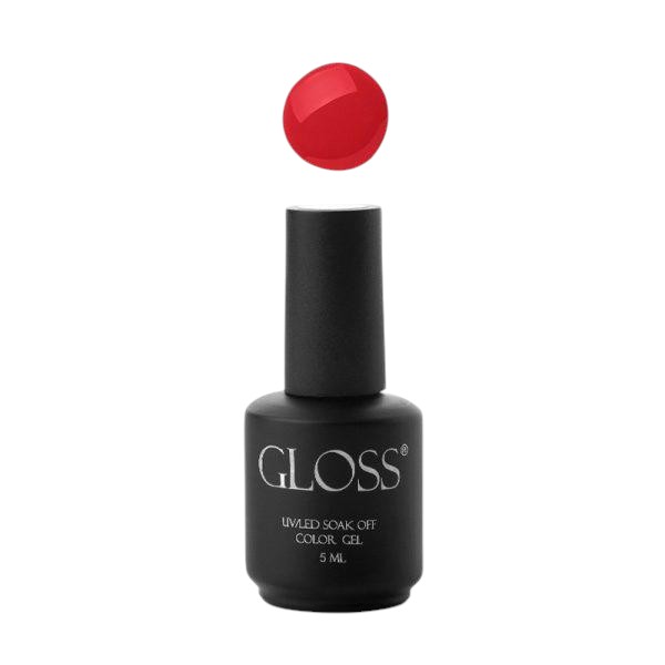 Гель-лак для нігтів червоний GLOSS Gel Polish №209, 5 ml