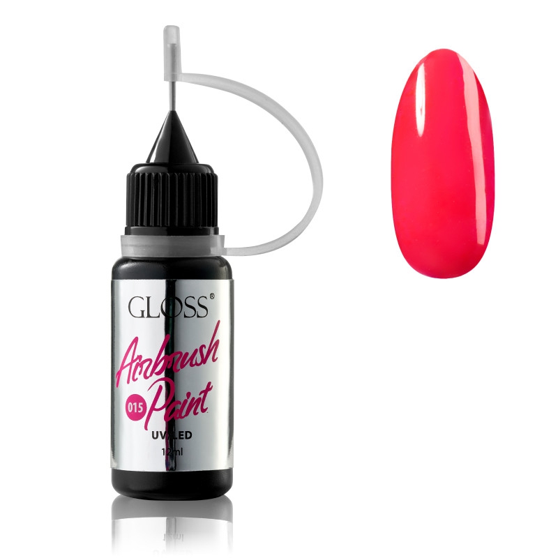 Фарба для аерографа яскрава амарантова GLOSS Airbrush Paint №015, 12 ml