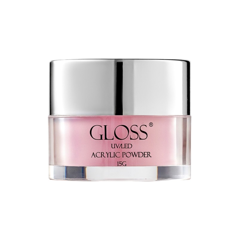 Акрилова пудра рожева GLOSS Acrylic Powder №002, 15 g