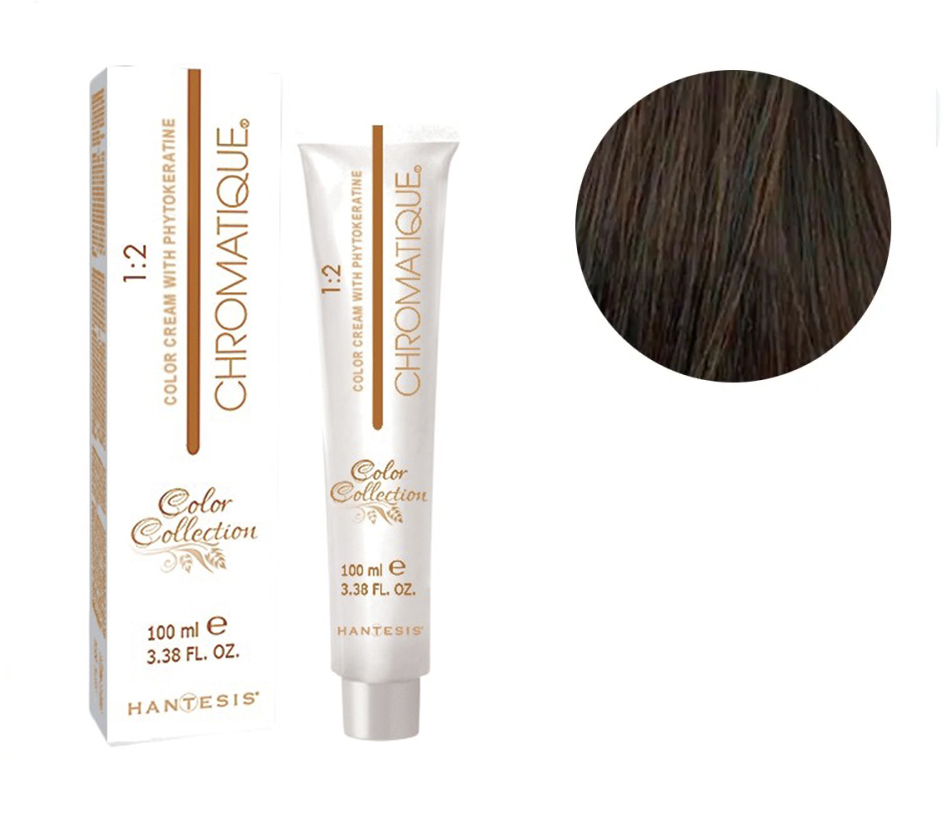 Крем-фарба для волосся з фітокератином середній табачний блонд Color Cream With Phytokeratine №7.8