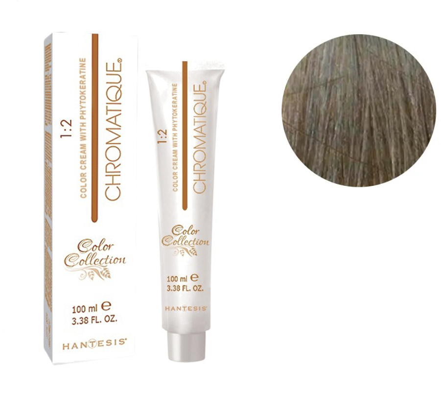 Крем-фарба для волосся з фітокератином дуже світлий блонд табак Color Cream With Phytokeratine №9.8