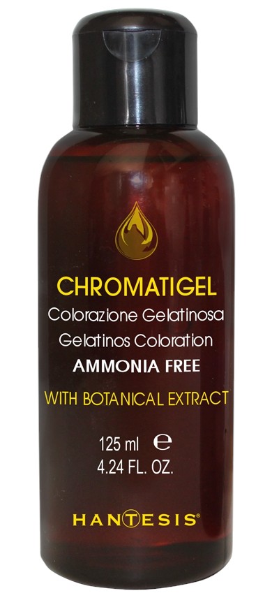 Гель-фарба для волосся шоколадна коричнева Chromatigel Amonia Free With Botanical Extract №3.38