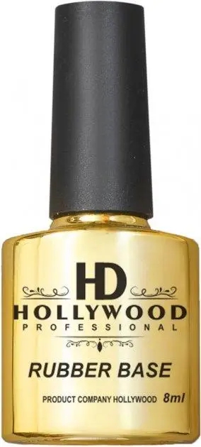 Каучукова база для нігтів HD Hollywood Rubber Base, 8 ml
