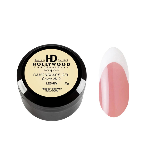 Гель для нарощування нігтів HD Hollywood Camouflage Gel Cover №2, 25 ml