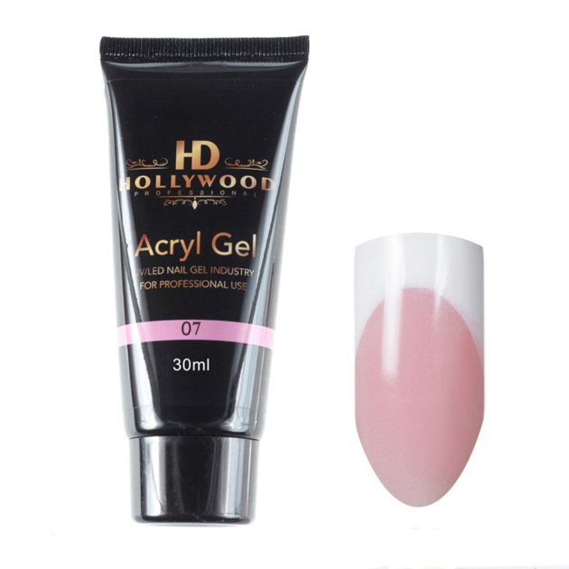 Акрил-гель для нігтів HD Hollywood Acryl Gel №7, 30 ml