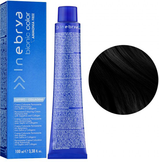Крем-фарба для волосся без амiаку Permanent Colouring Cream №1/0 Black