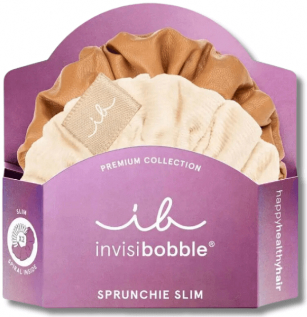 Набір резинок для волосся Sprunchie Slim Premium Crème De Caramel