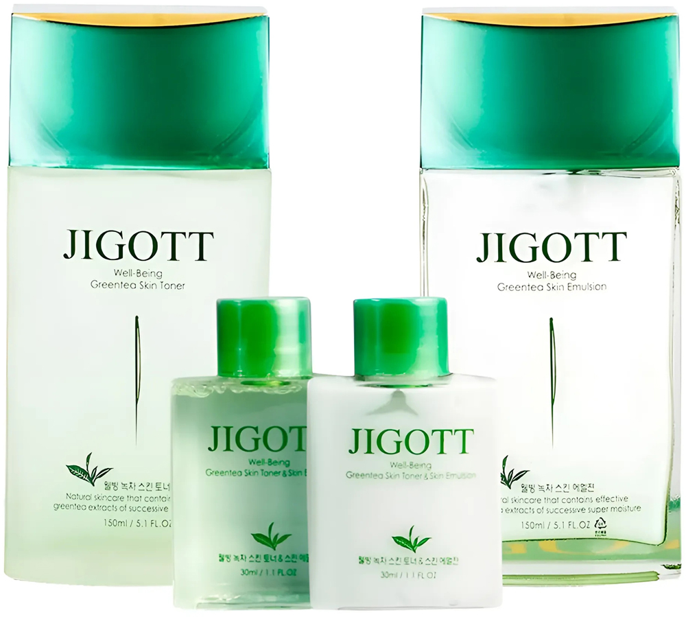 Чоловічий набір для обличчя Well-Being Green Tea Homme Skin Care 2 Set з екстрактом зеленого чаю