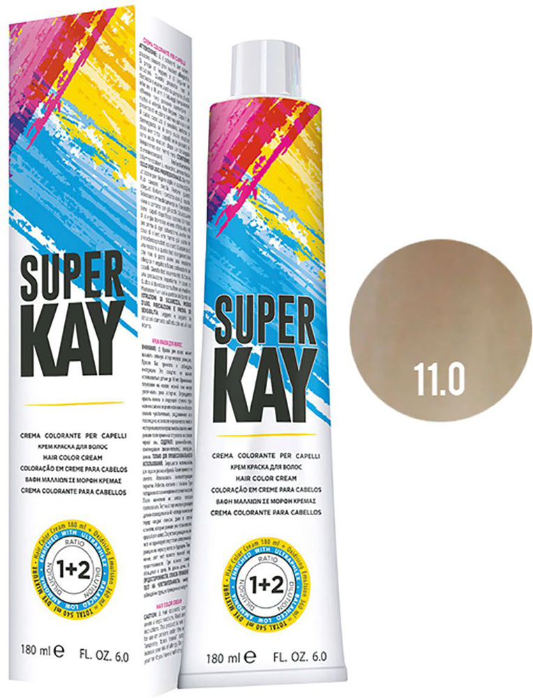Фарба для волосся супер платиновий натуральний блондин Hair Color Cream №11.0