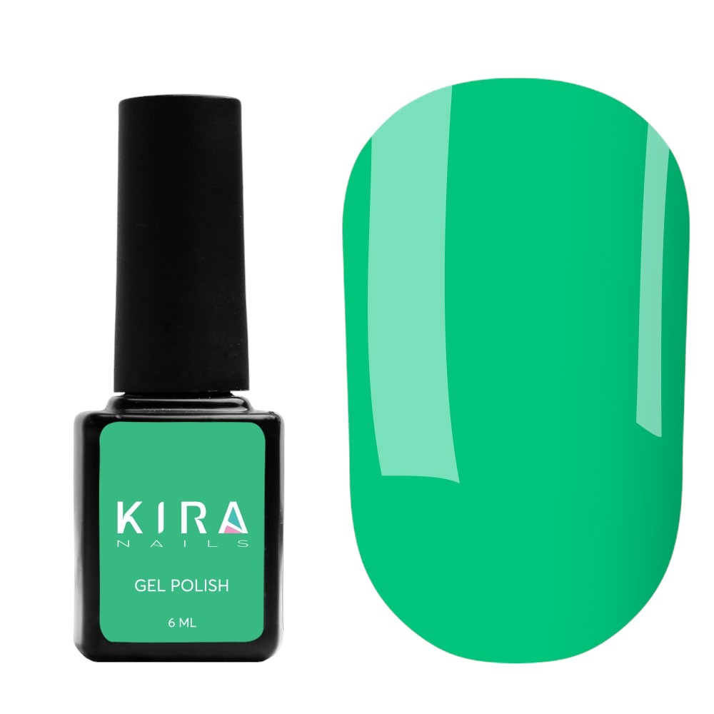 Гель-лак KIRA NAILS №182 (блакитно-зелений), 6 мл, 6.0, 6.0