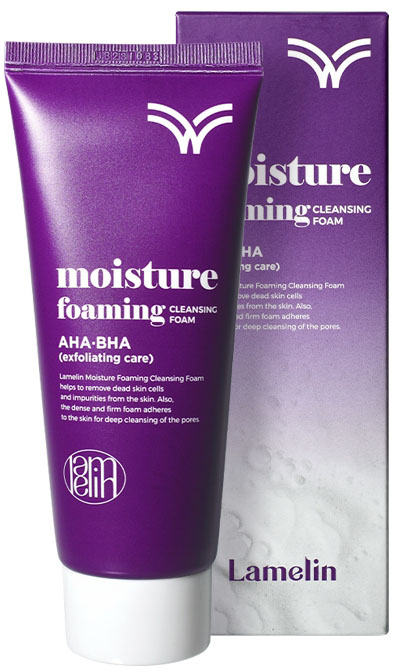 Пінка для вмивання обличчя Moisture Foaming Cleansing Foam AHA BHA