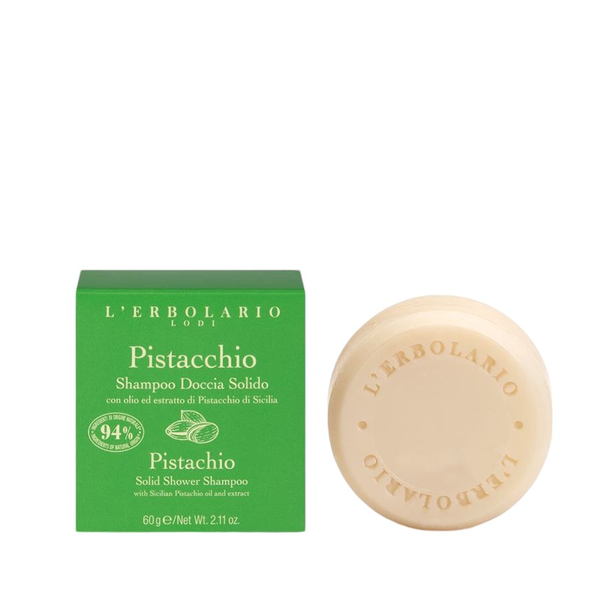 Твердий шампунь Фісташка Pistachio Solid Shower Shampoo