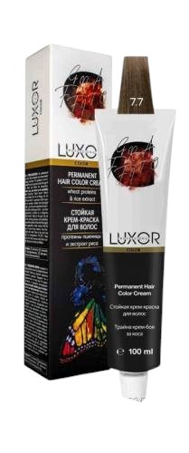 Крем-фарба для волосся 7.7 Блондин шоколадний LUXOR Professional 100 мл