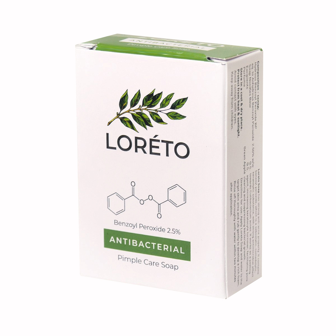 Мило проти акне з бензоїл пероксидом 2,5% Antibacterial Pimple Care Soap