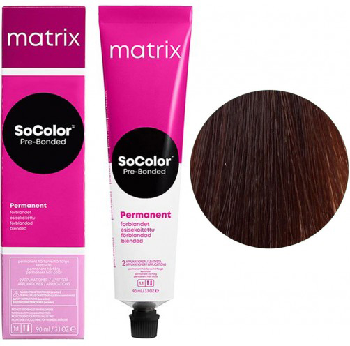 Стійка крем-фарба для волосся SoColor Pre-Bonded Permanent 6N