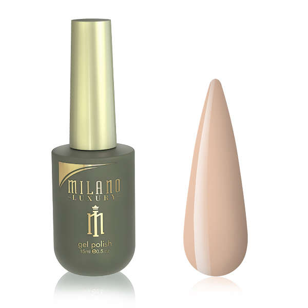 Гель-лак для нігтів абрикосове пралине Milano Luxury №013, 15 ml