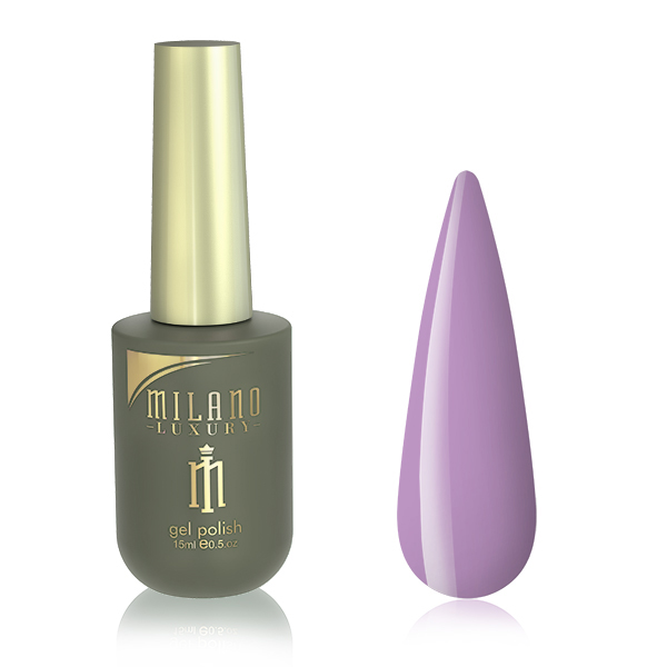 Гель-лак для нігтів світло-пурпуровий Milano Luxury №048, 15 ml