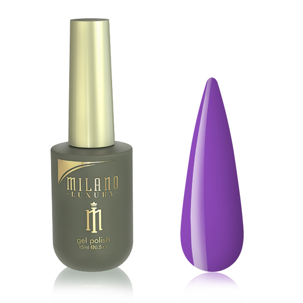 Гель-лак для нігтів помірний пурпурний Milano Luxury №085, 15 ml