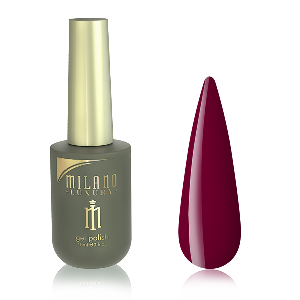 Гель-лак для нігтів фалунський червоний Milano Luxury №126, 15 ml