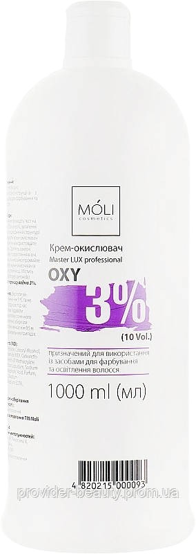 Окислювальна емульсія 3% Moli Cosmetics Oxy 3% (10 Vol.)