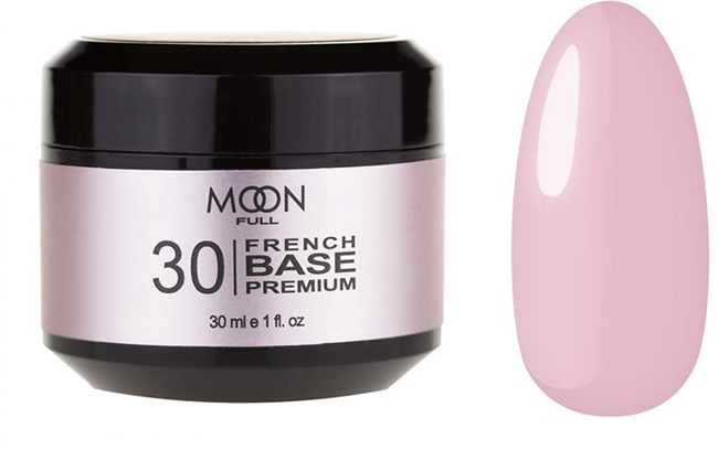 Камуфлююче базове покриття Moon French Base Premium №30