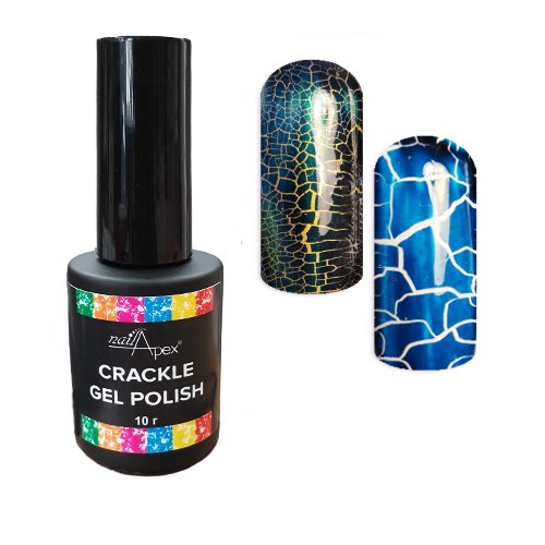 Гель-лак для нігтів Кракелюр смарагдовий Crackle Nailapex