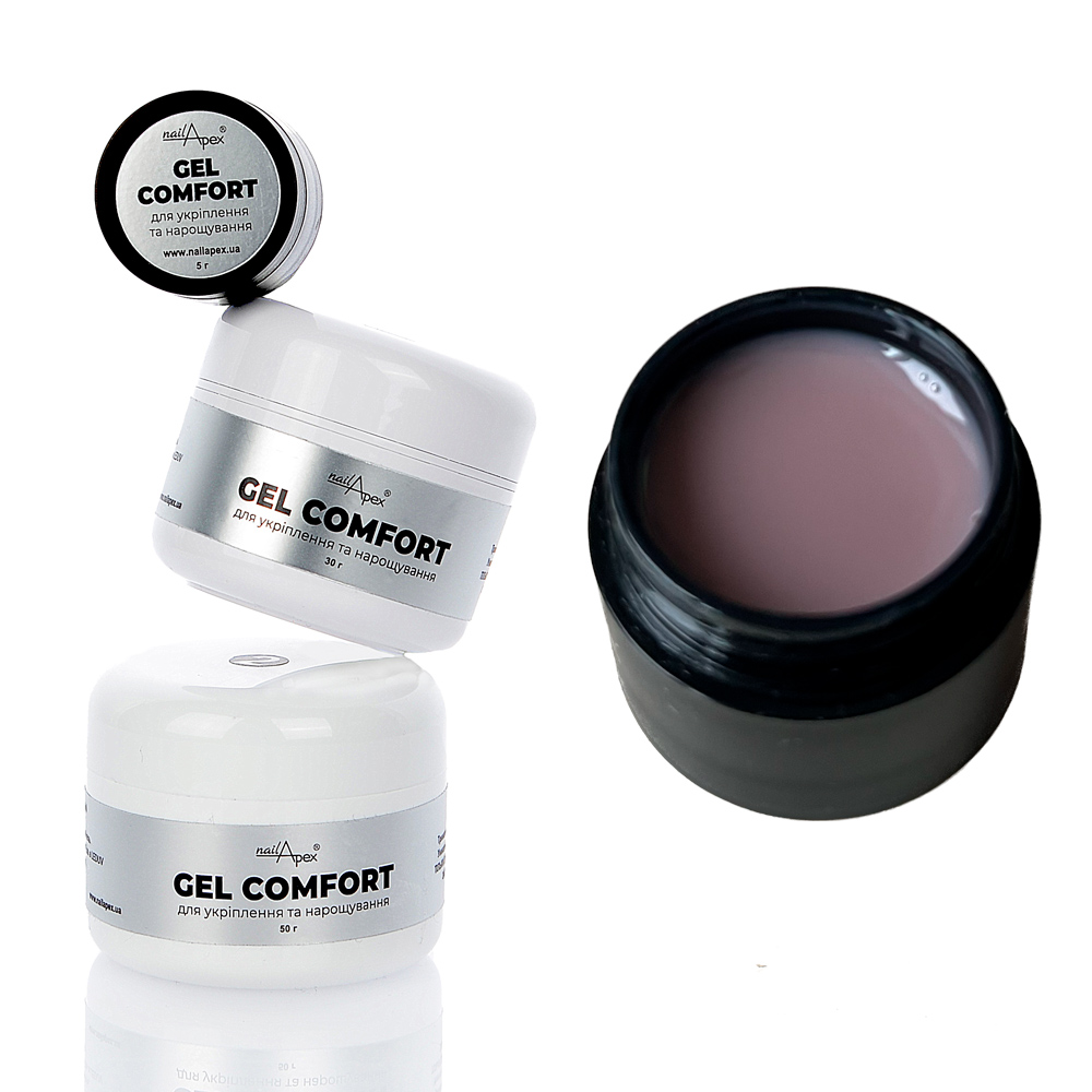 Гель для нігтів без обпилу холодний беж Comfort Gel №3