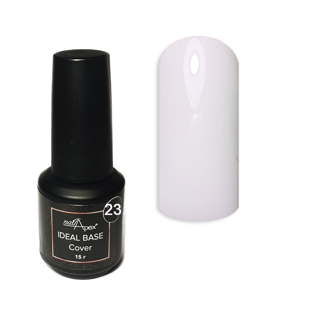 Камуфлююча база для нігтів молочно-рожева Ideal Base №23