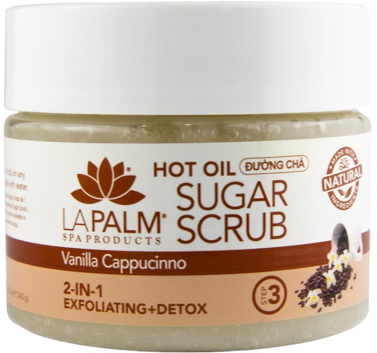 Цукрово-олійний скраб Sugar Scrub Vanilla Cappuccino з алое вера та вітаміном Е