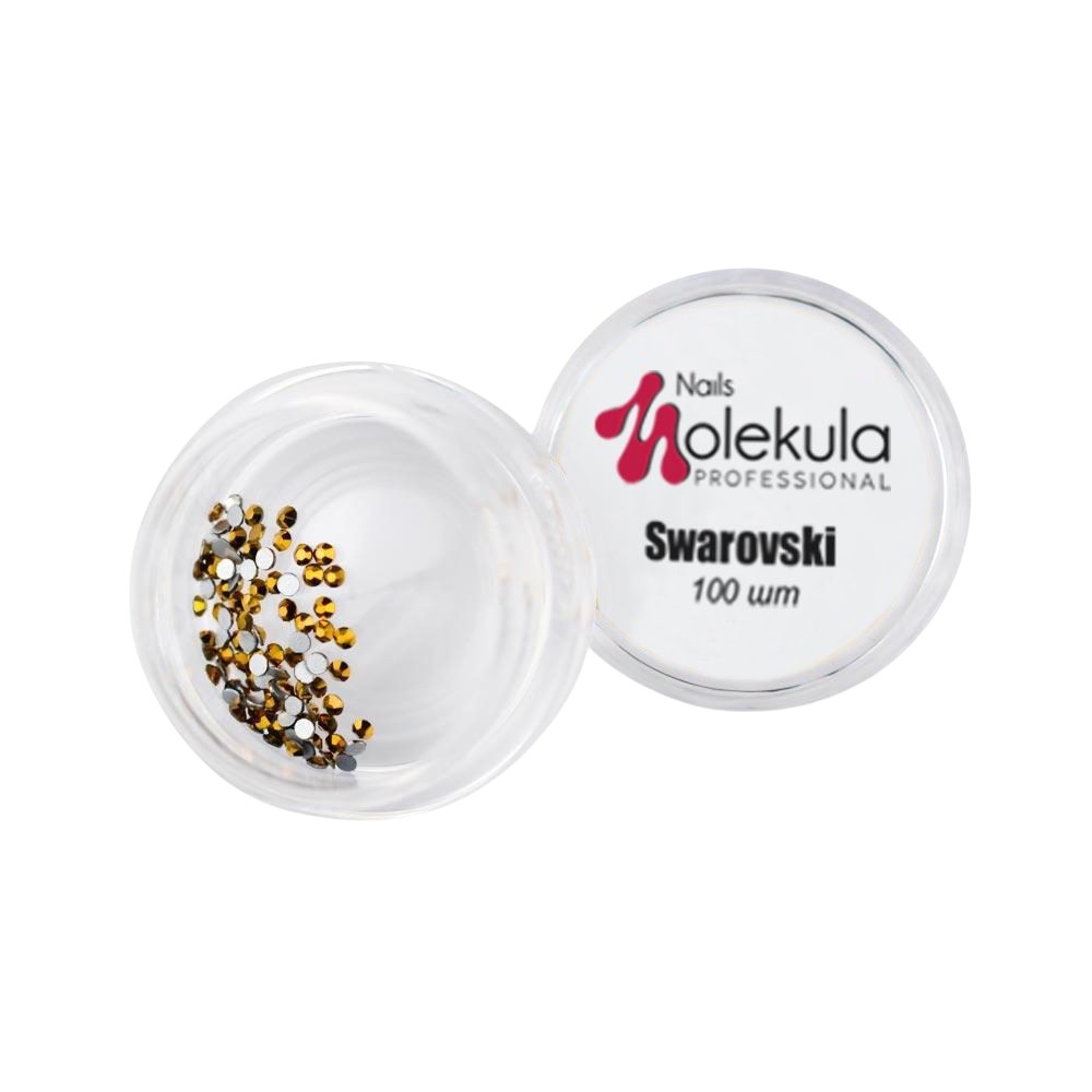 Камінці для нігтів золото Swarovski №3