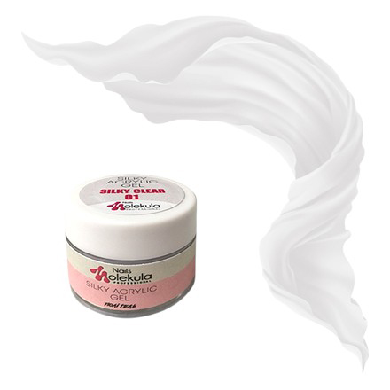 Полігель для нігтів Silky Acrylic Gel №01 Silky Clear