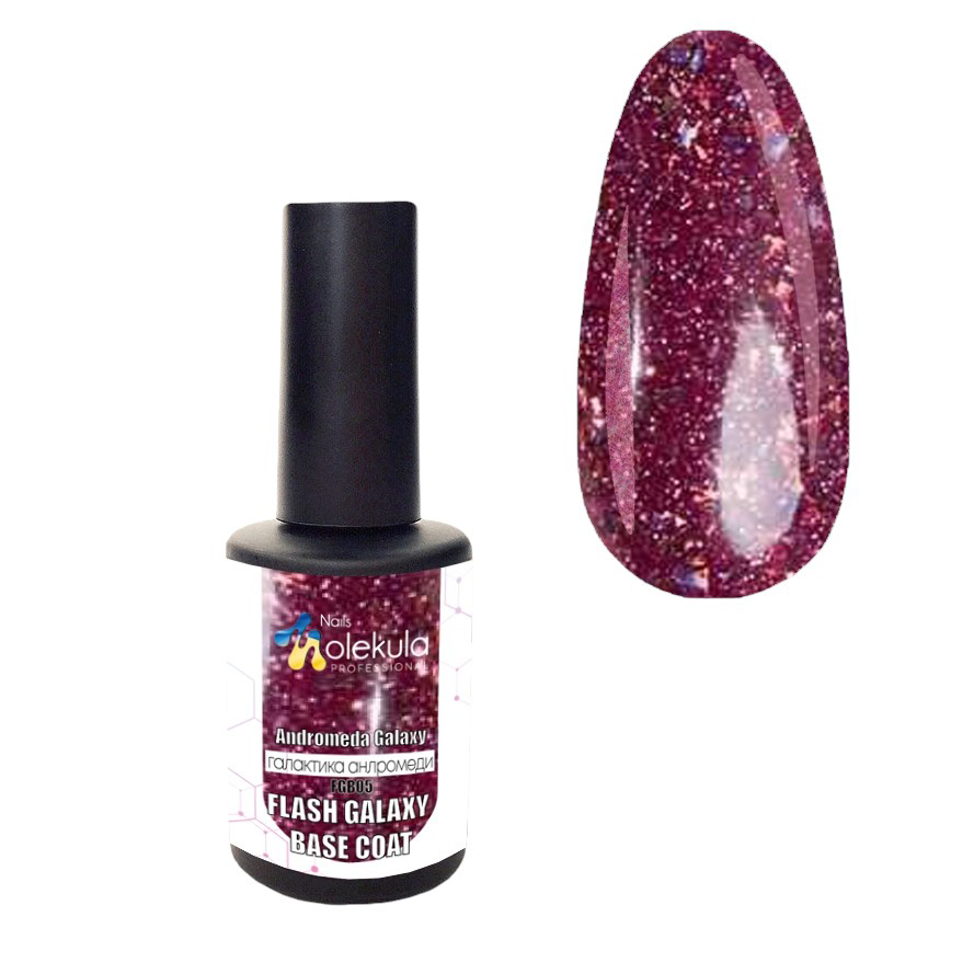 База зі світловідбивним ефектом Base Coat Flash Galaxy Andromeda Galaxy, 12 ml
