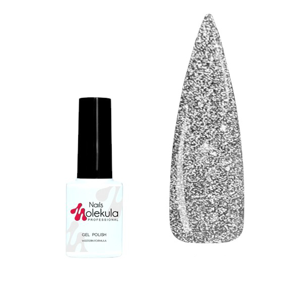 Світловідбиваючий гель-лак для нігтів Gel Polish Flash Effect Collection F01, 6 ml