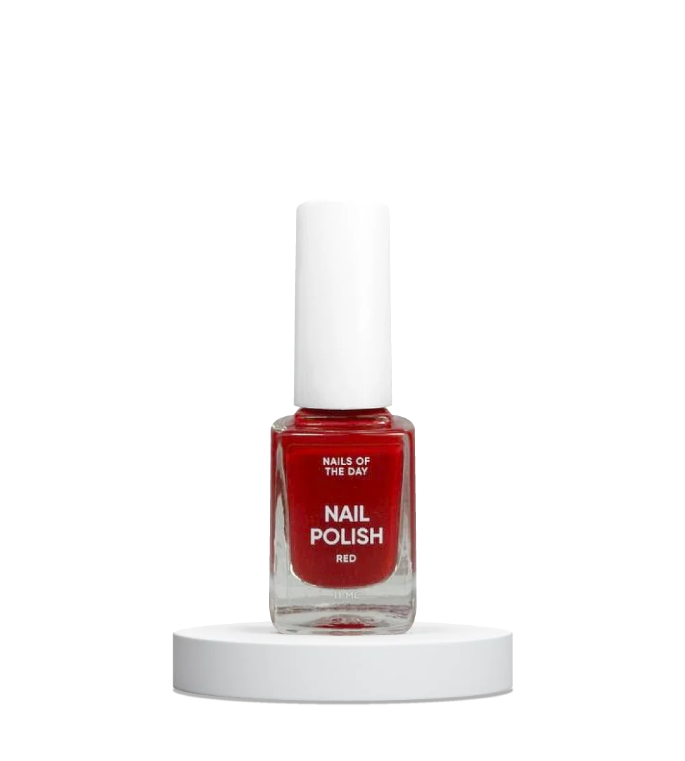 Лак для нігтів NAILS OF THE DAY Nail Polish Red червоний, 11 мл, 11.0