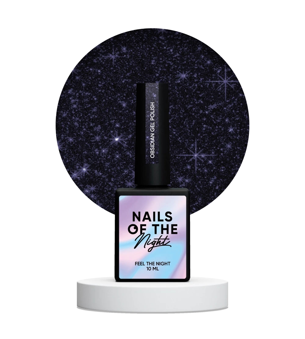 Гель-лак NAILSOFTHENIGHT Gel Polish Obsidian, 10 мл