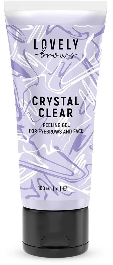 Пілінг-скатка для брів та обличчя Crystal Clear Peeling Gel For Eyebrows And Face