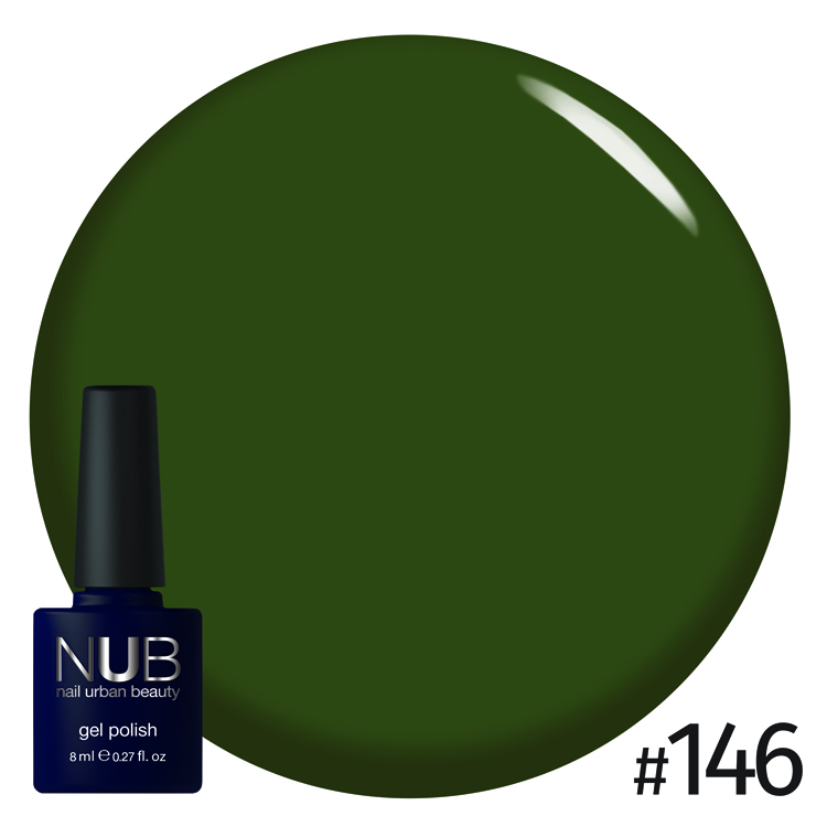 Гель-лак для нігтів універсальний NUB Gel Polish №146 - Turtle`S Green, 8 ml