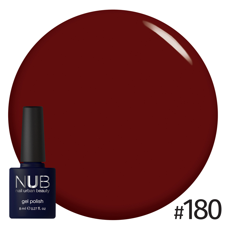 Гель-лак для нігтів універсальний NUB Gel Polish №180 - Cherry Pomp, 8 ml
