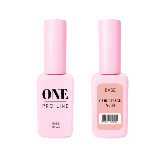 Камуфлююча база для нігтів ONE PRO LINE Base Camouflage 15, 10 ml