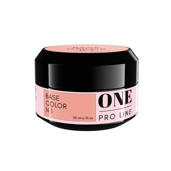 Кольорова база для нігтів ONE PRO LINE Base Color №1, 30 ml
