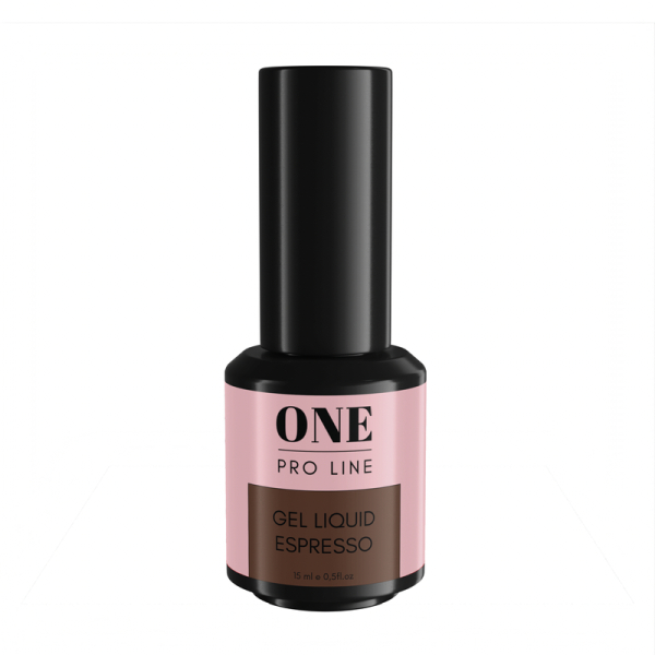 Моделюючий гель для нігтів ONE PRO LINE Gel Liquid Espresso, 15 ml