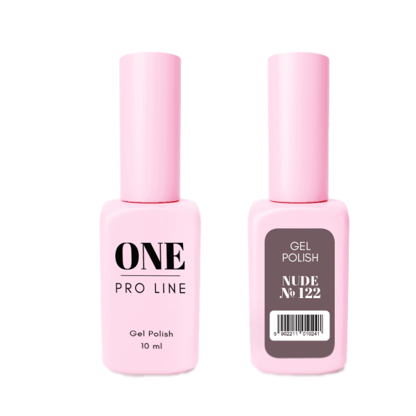 Гель-лак для нігтів ONE PRO LINE Gel Polish Nude №122, 10 ml