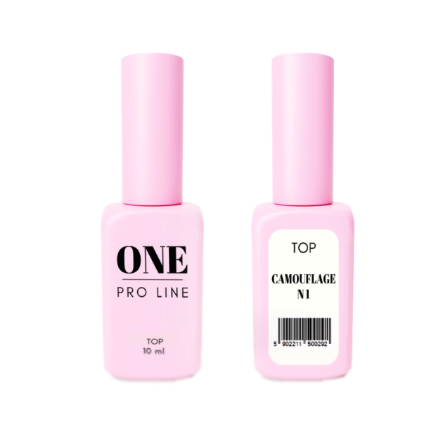 Топ для нігтів ONE PRO LINE Top Camouflage №1, 10 ml